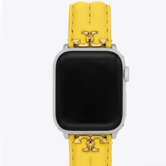 Tory Burch KIRA BAND FOR APPLE WATCH®, YELLOW LEATHER - Picture 15 of 15